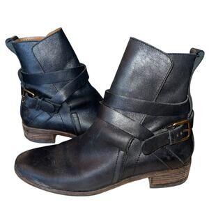 See by Chloe Boots Leather Moto Buckle Y2K